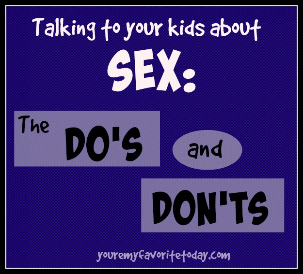 Talking to your kids about SEX