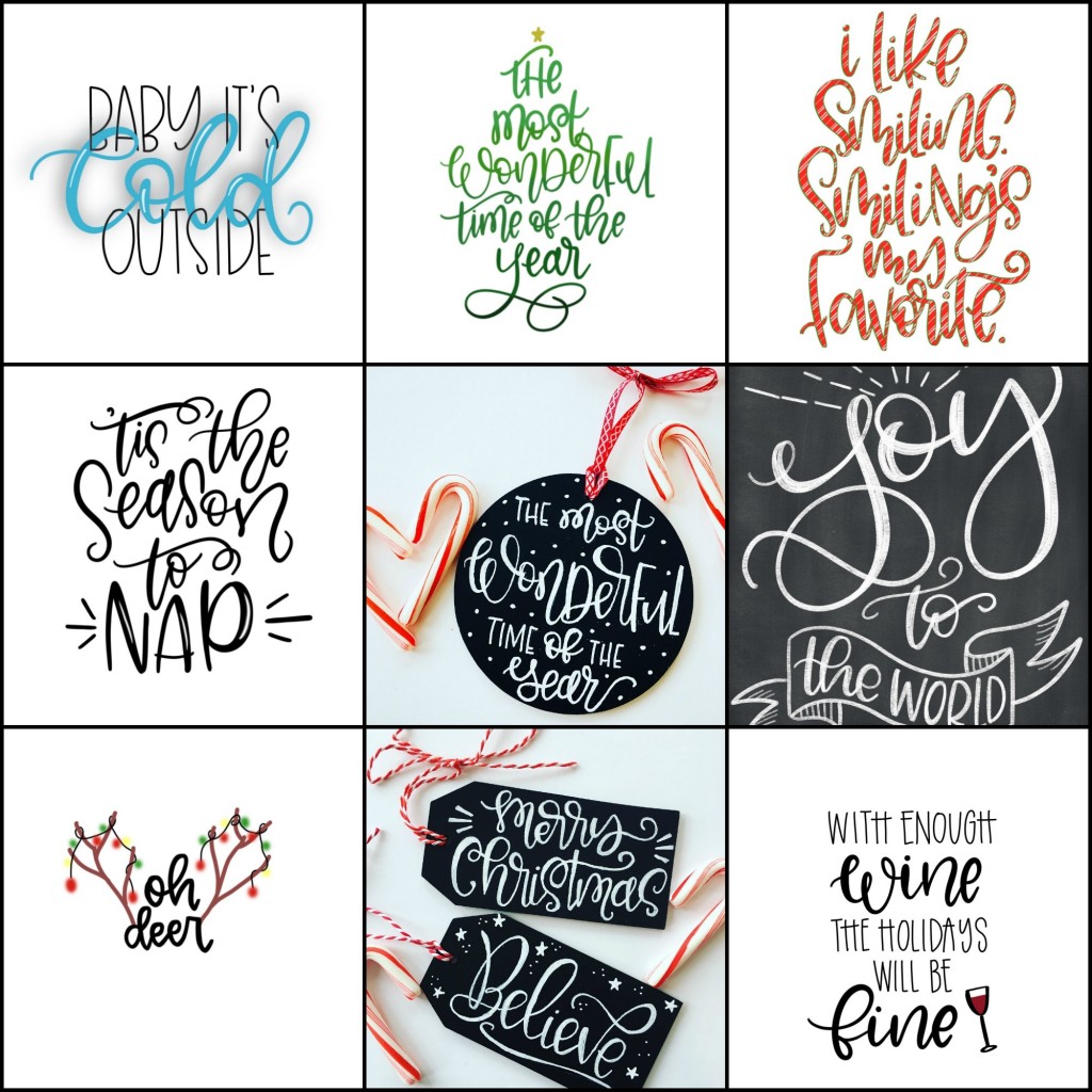 lettering collage